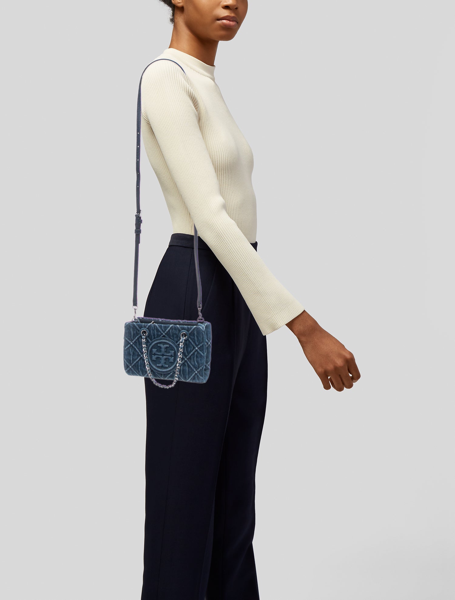 Tory Burch Leather Thea Flat Wallet - Black Crossbody Bags
