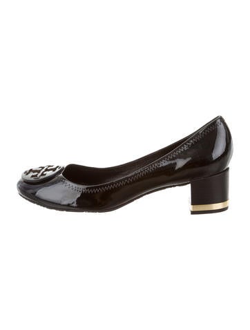 Tory Burch Patent Leather Logo-Embellished Pumps