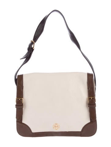 Tory Burch Pebbled Leather Flap Bag