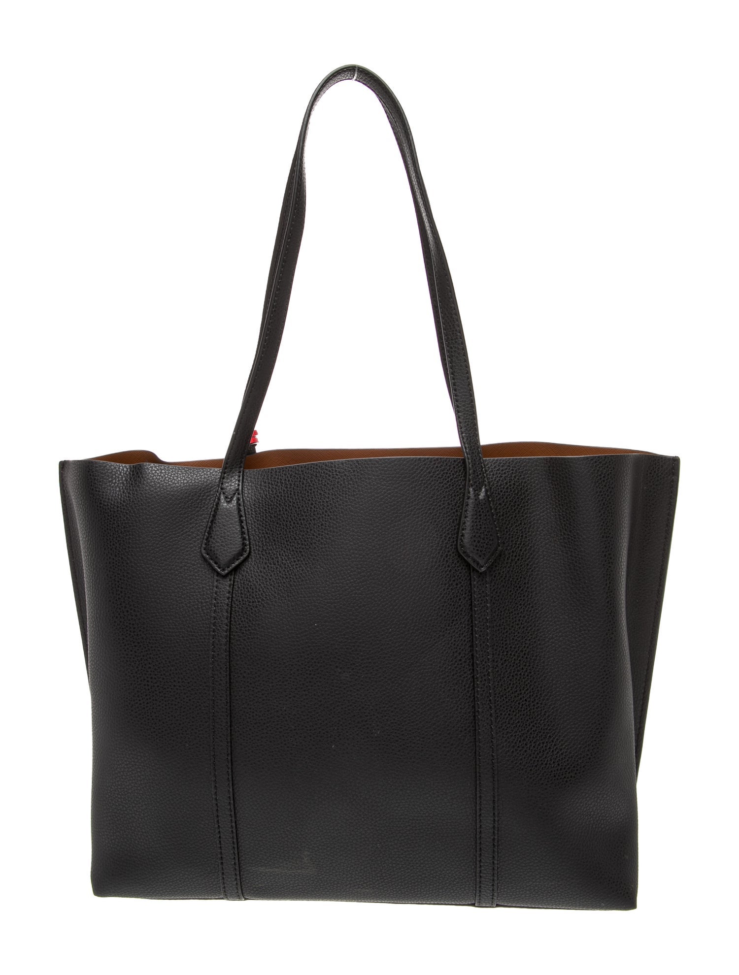 Tory Burch Leather Tote - Black Totes, Handbags - WTO853264 | The