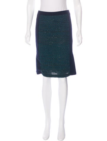Tory Burch Wool-Blend Knee-Length Skirt