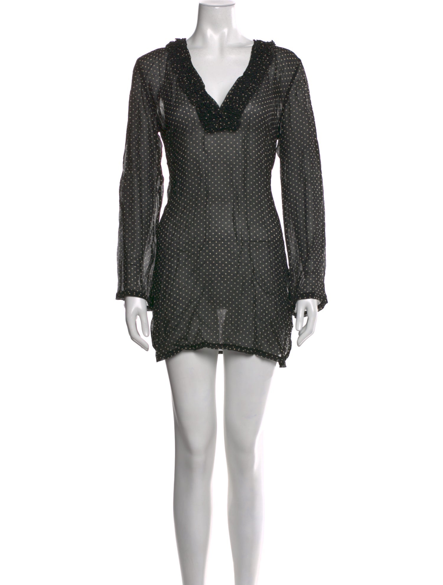 tory burch black mini dress Silk Size:12.5 Youth Depth 7 cm AL:2826thurs black short prom dresses