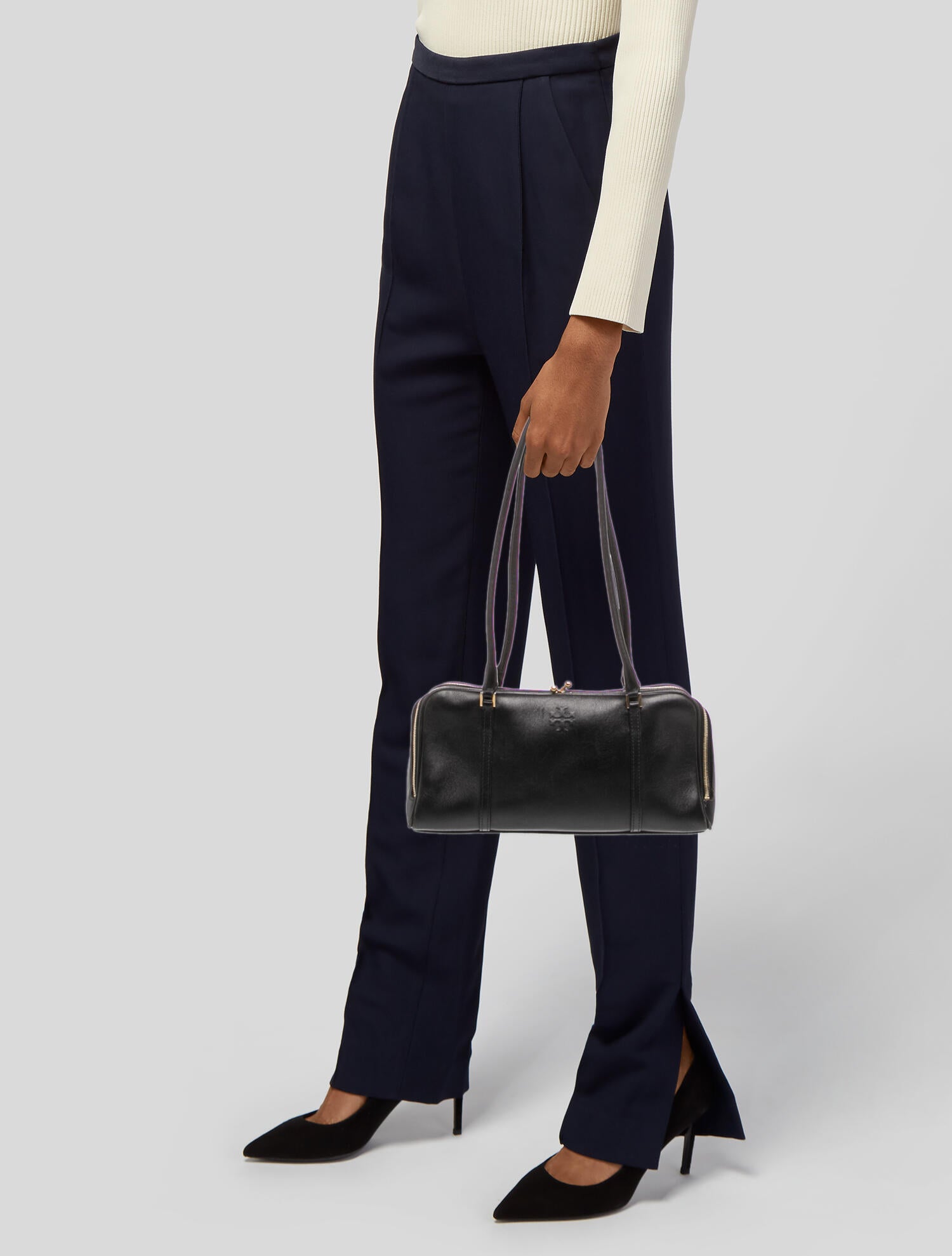 Celine Céline Side Lock Bag - Black Shoulder Bags, Handbags