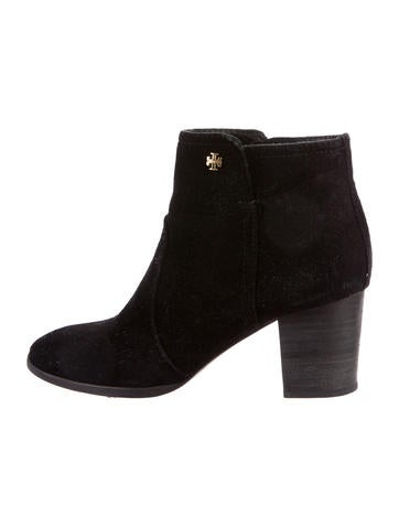Tory Burch Sabe Suede Ankle Boots