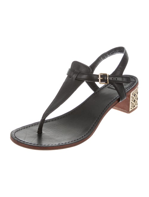 Tory Burch T-Strap Leather Sandals