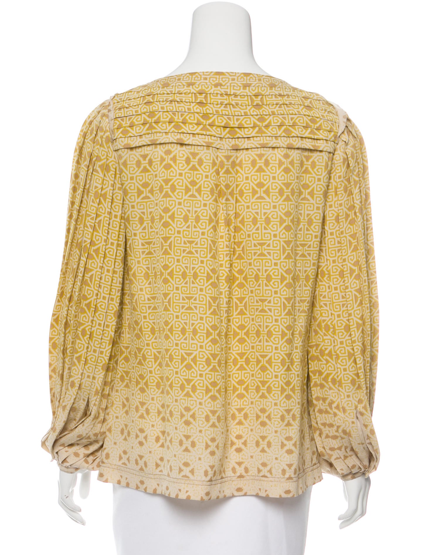 Tory Burch Silk Printed Top Clothing WTO88965 The RealReal