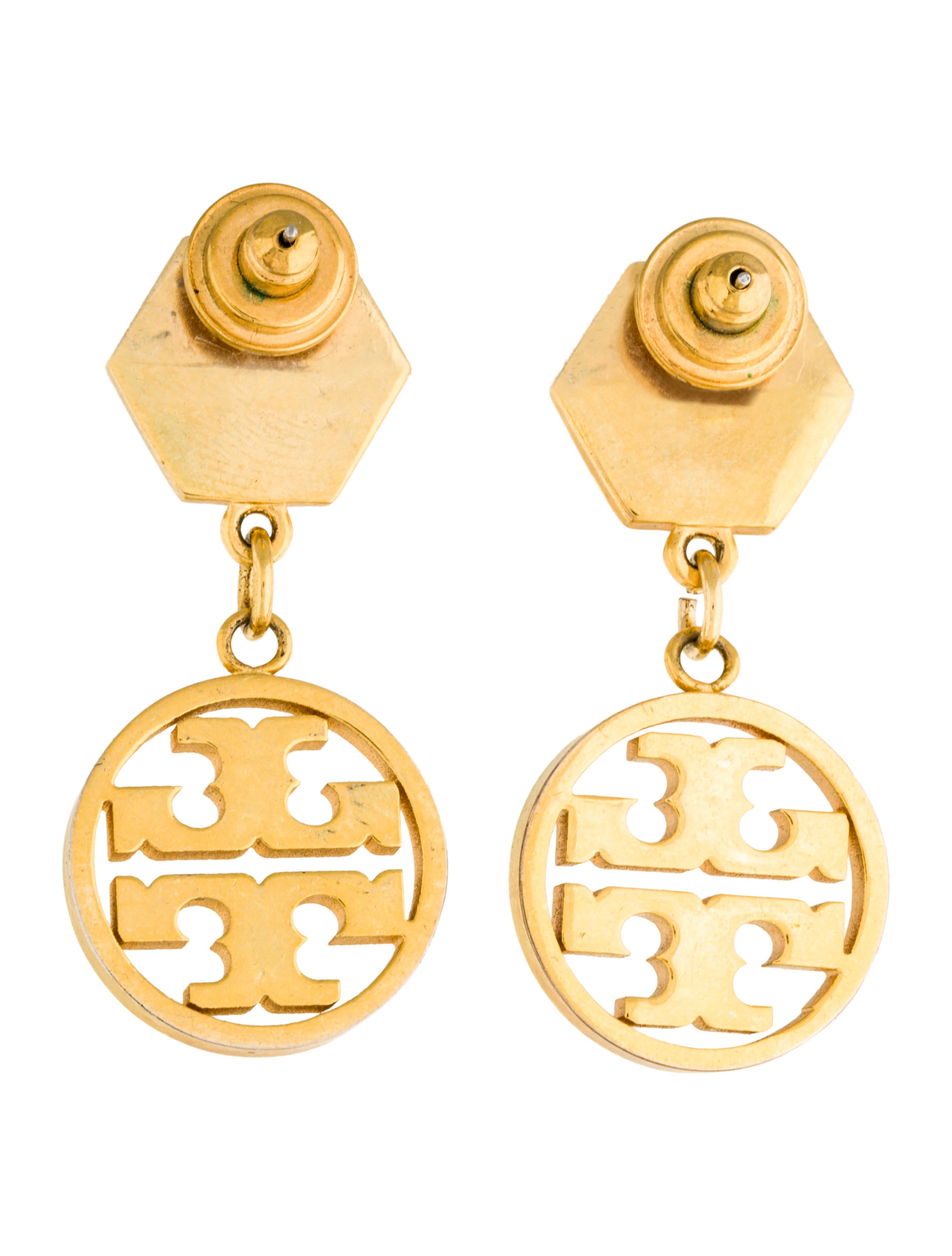 Tory Burch Logo Drop Earrings Earrings WTO94273 The RealReal