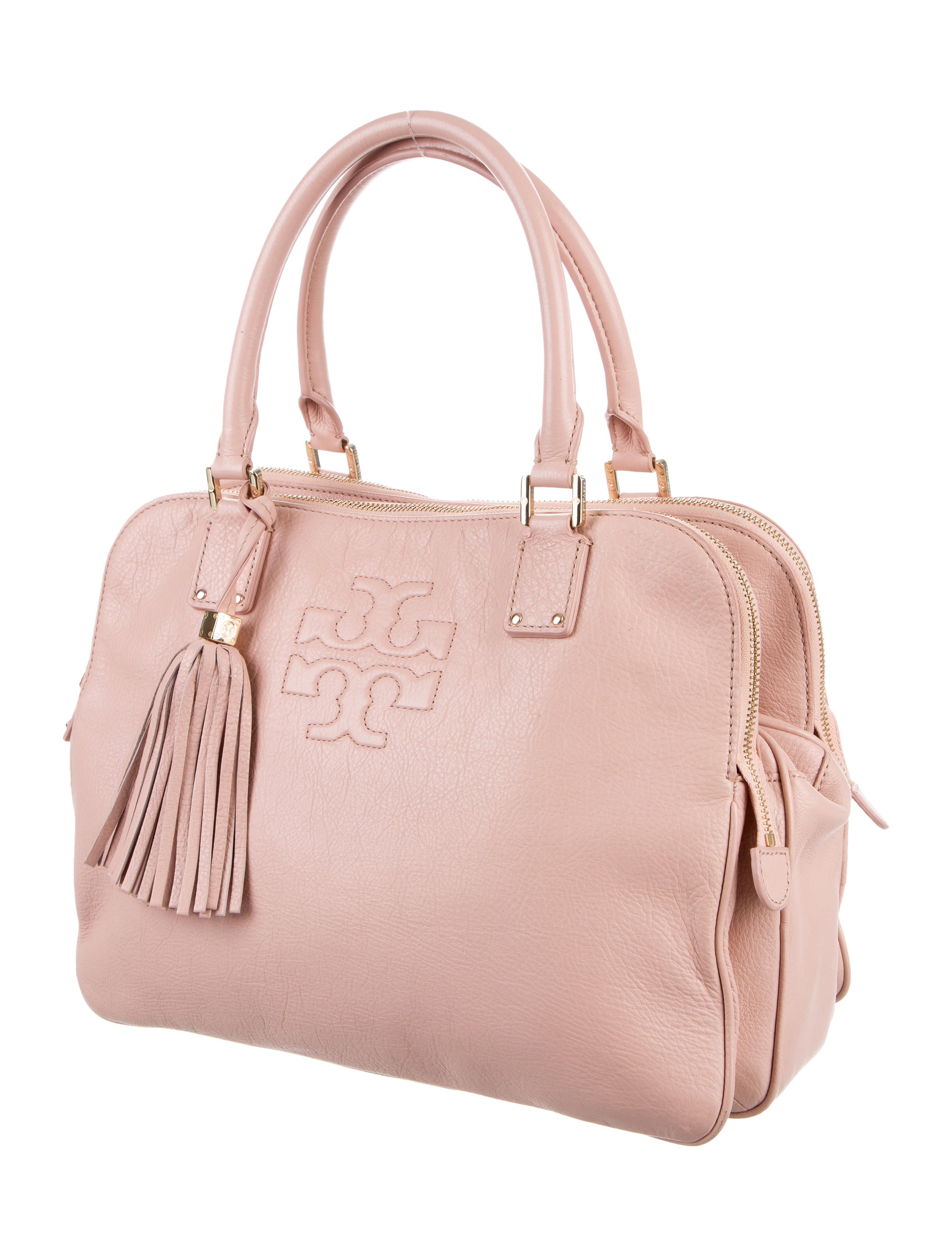 Tory Burch Thea Triple Zip Leather Satchel Handbags WTO98581 The