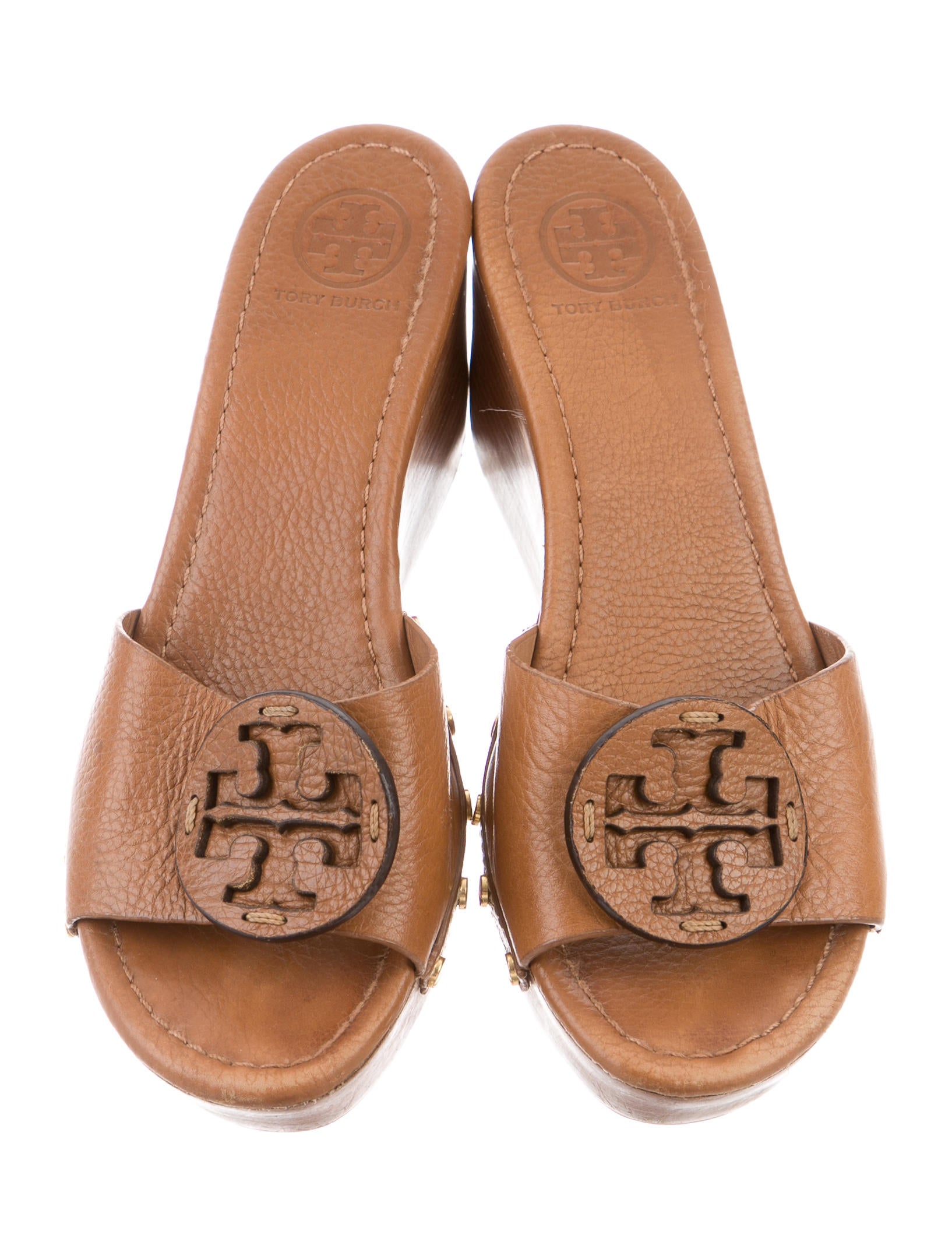 Tory Burch Platform Logo Wedges - Shoes - WTO99065 | The RealReal