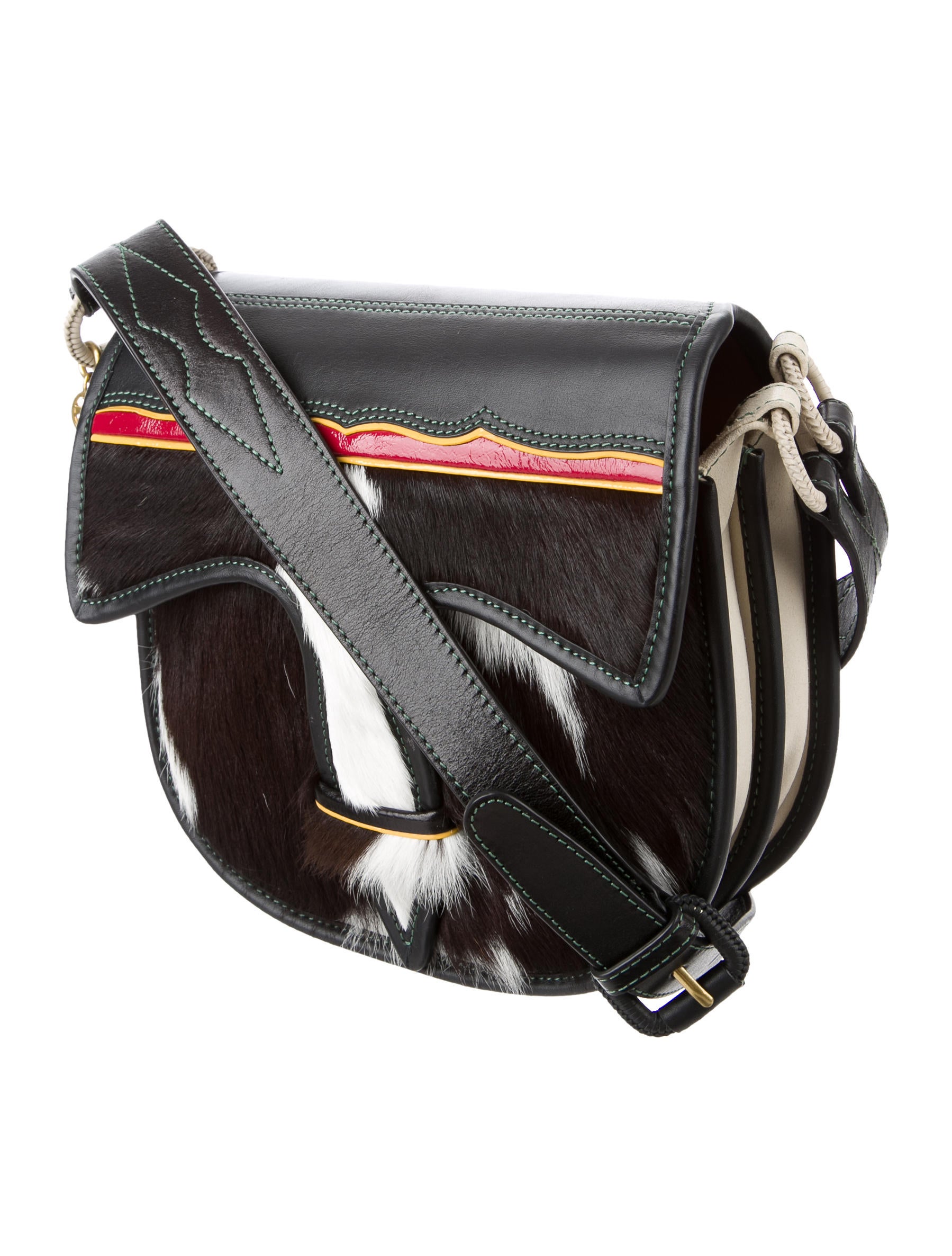 Tory Burch 2016 Calf Hair Saddle Bag Handbags WTO99262 The RealReal