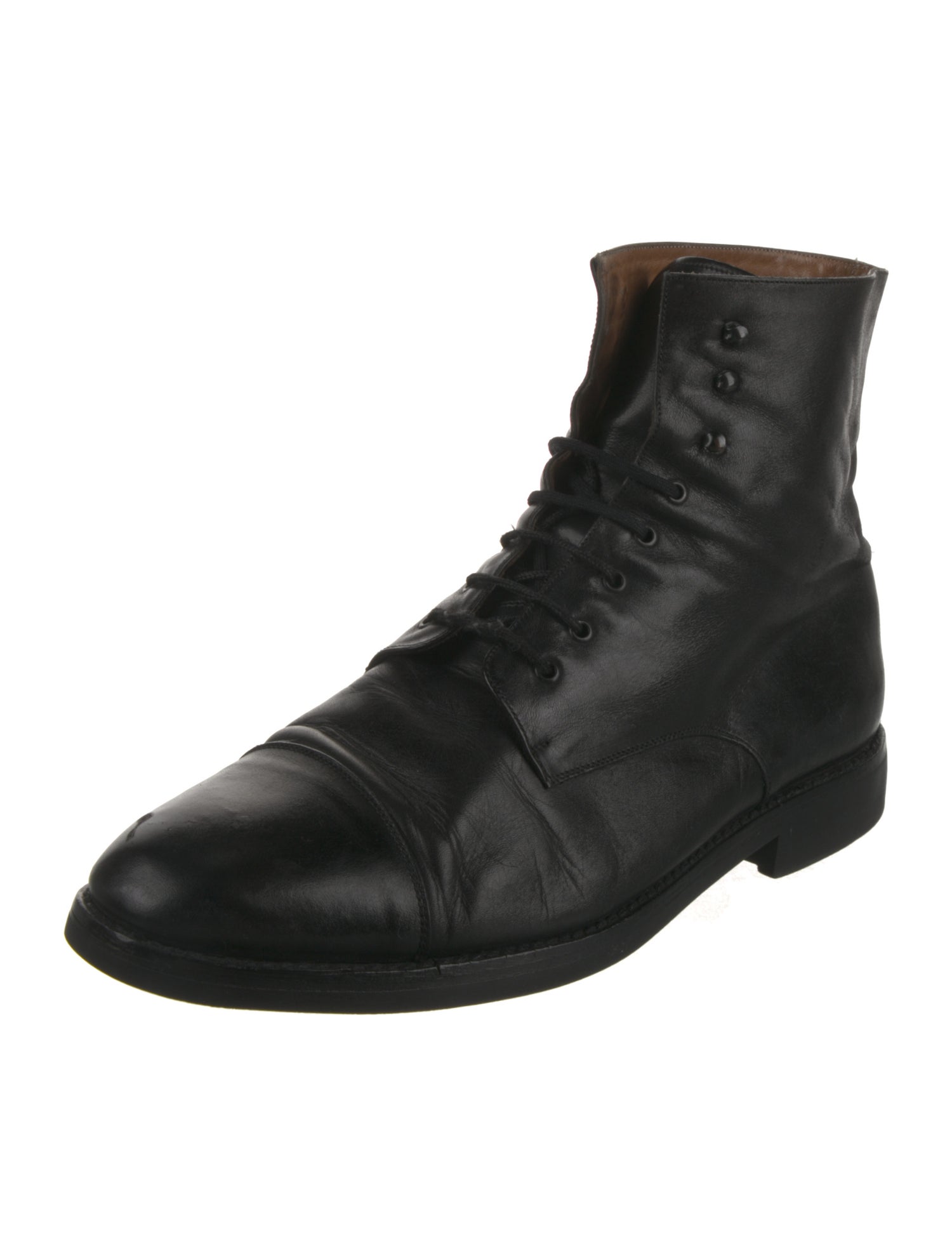 To Boot Leather Lace-Up Boots