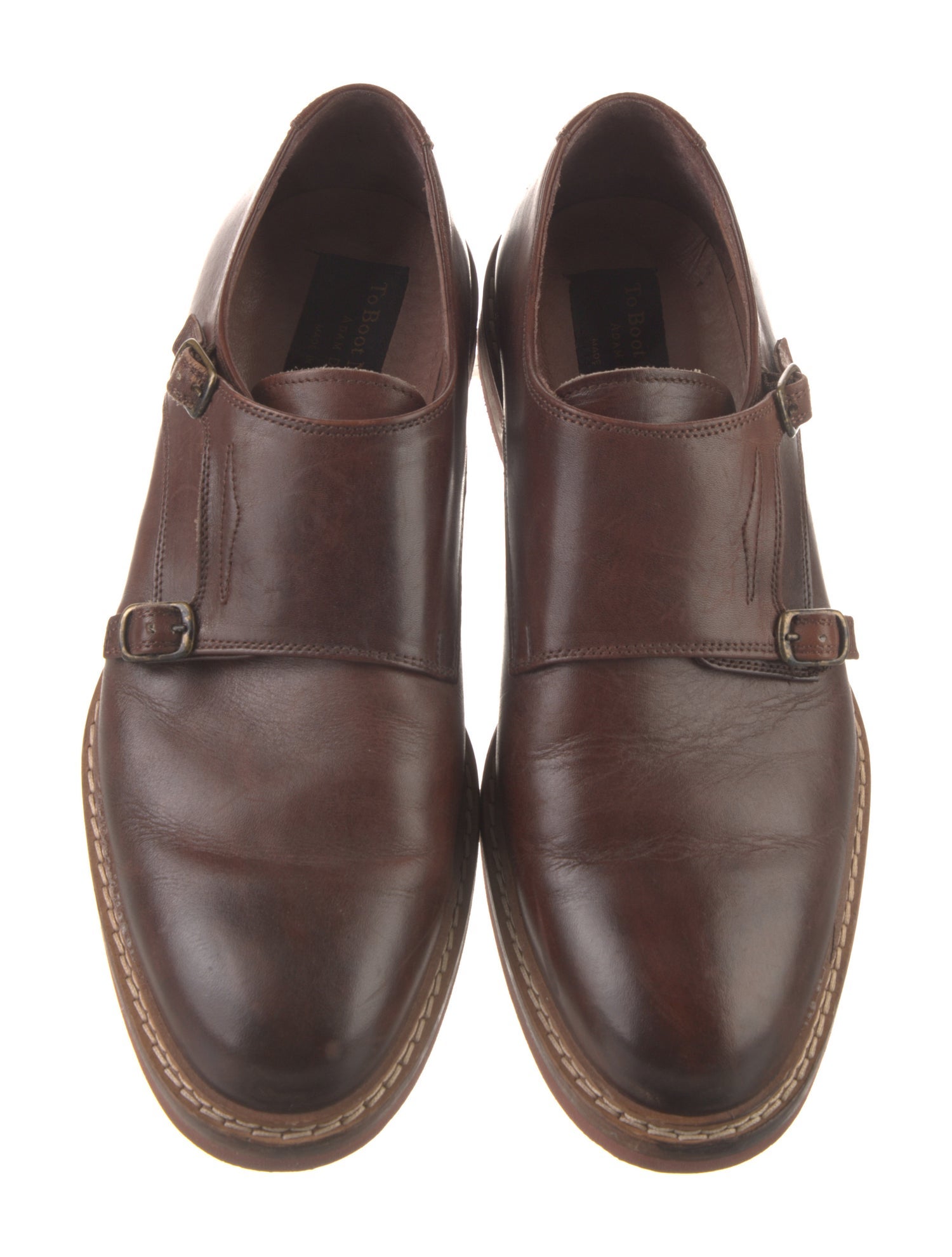 To Boot New York Leather Monk Straps