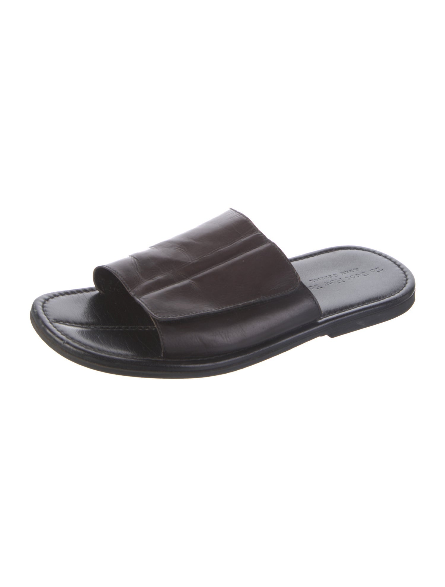 To Boot New York Leather Slides