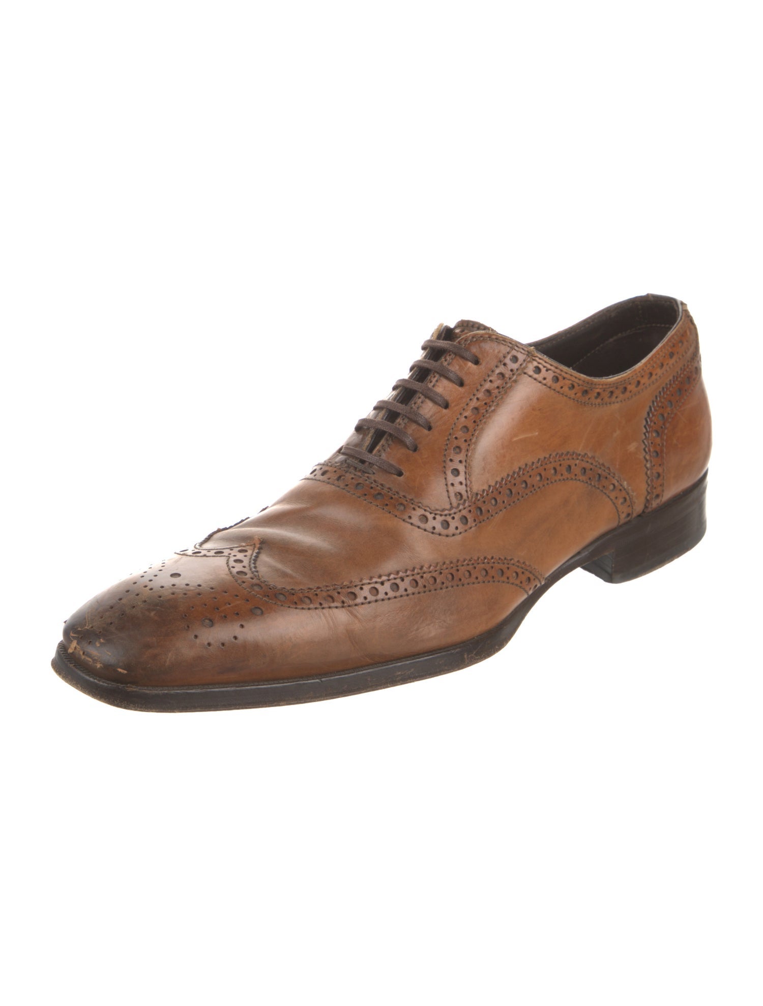 To Boot New York Leather Eyelet Trim Brogues