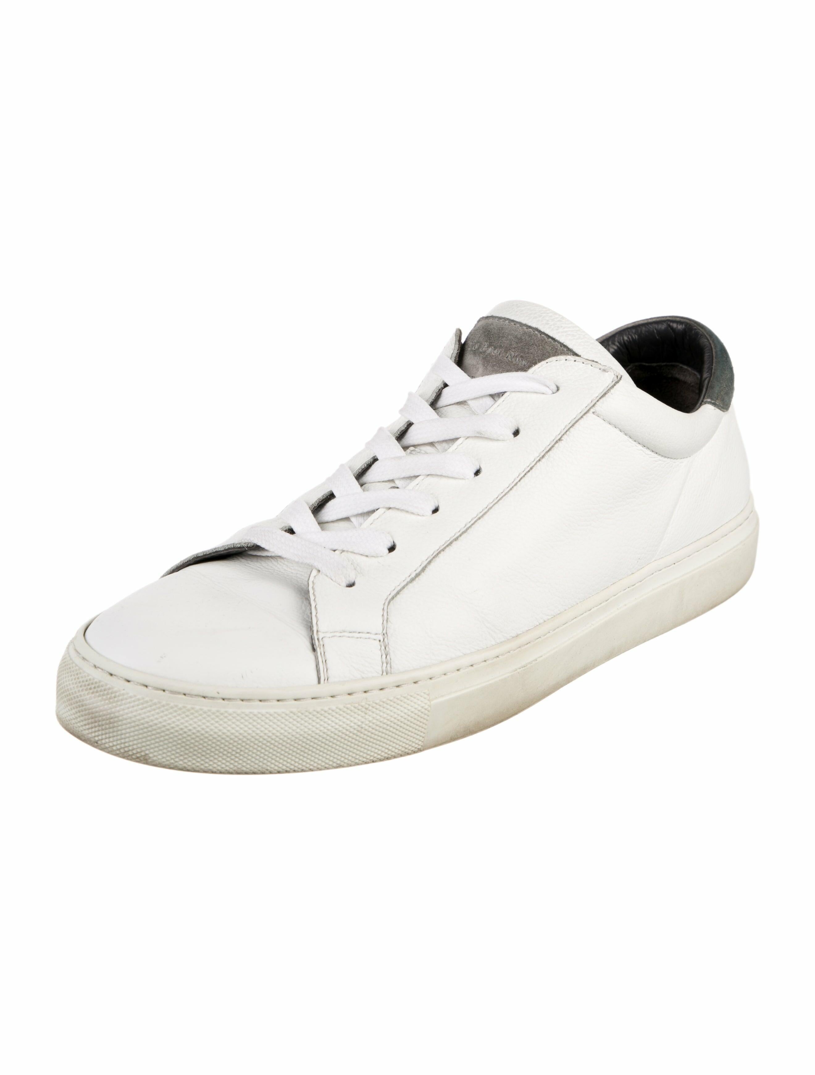 To Boot New York Leather Colorblock Pattern Sneakers