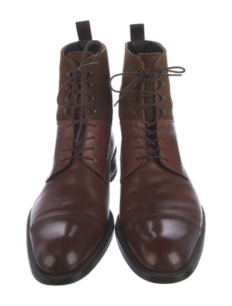 To Boot New York Leather Lace-Up Boots