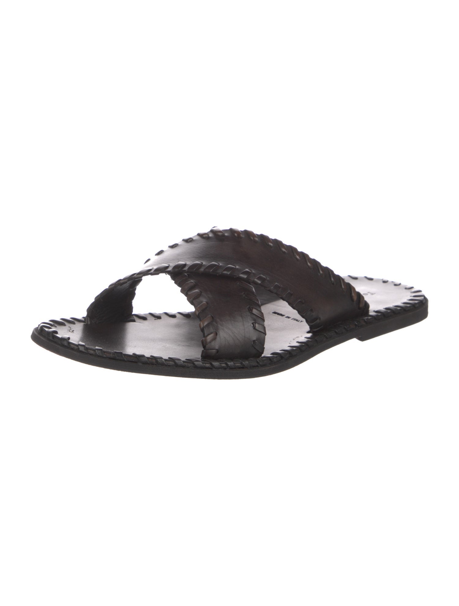 To Boot New York Leather Whipstitch Trim Slides