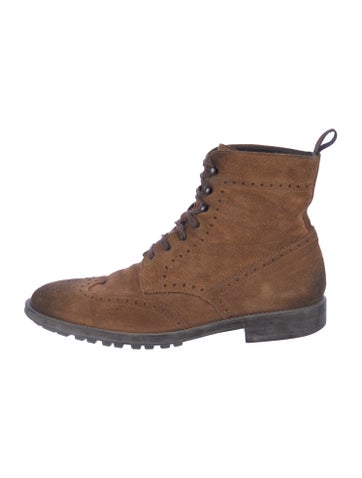 To Boot New York Boots Suede Lace-Up 9.5