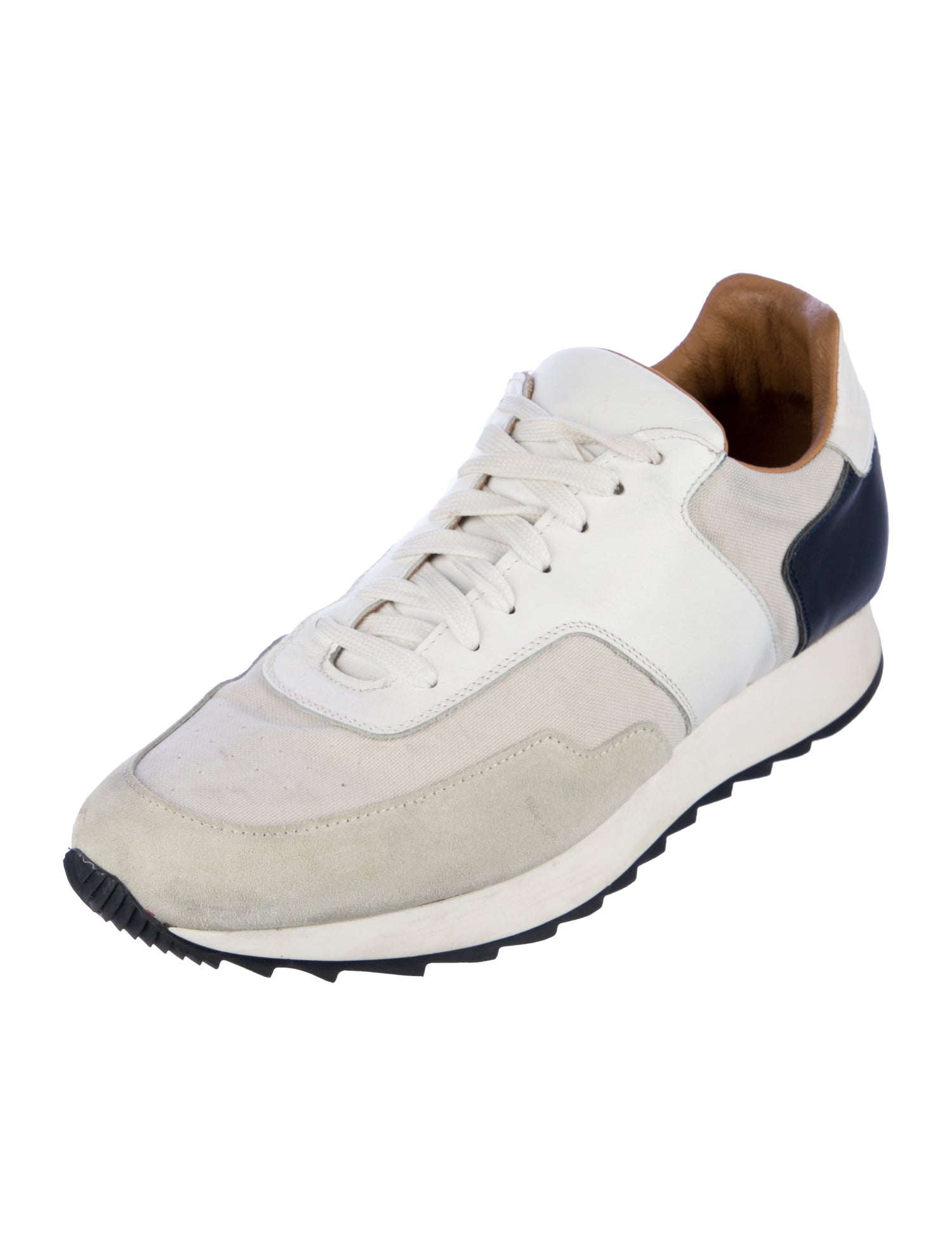 To Boot New York Suede Colorblock Pattern Sneakers