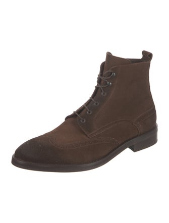 To Boot New York Suede Lace-Up Boots