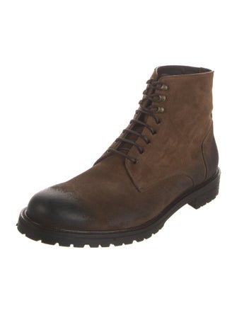 To Boot New York Suede Lace-Up Boots