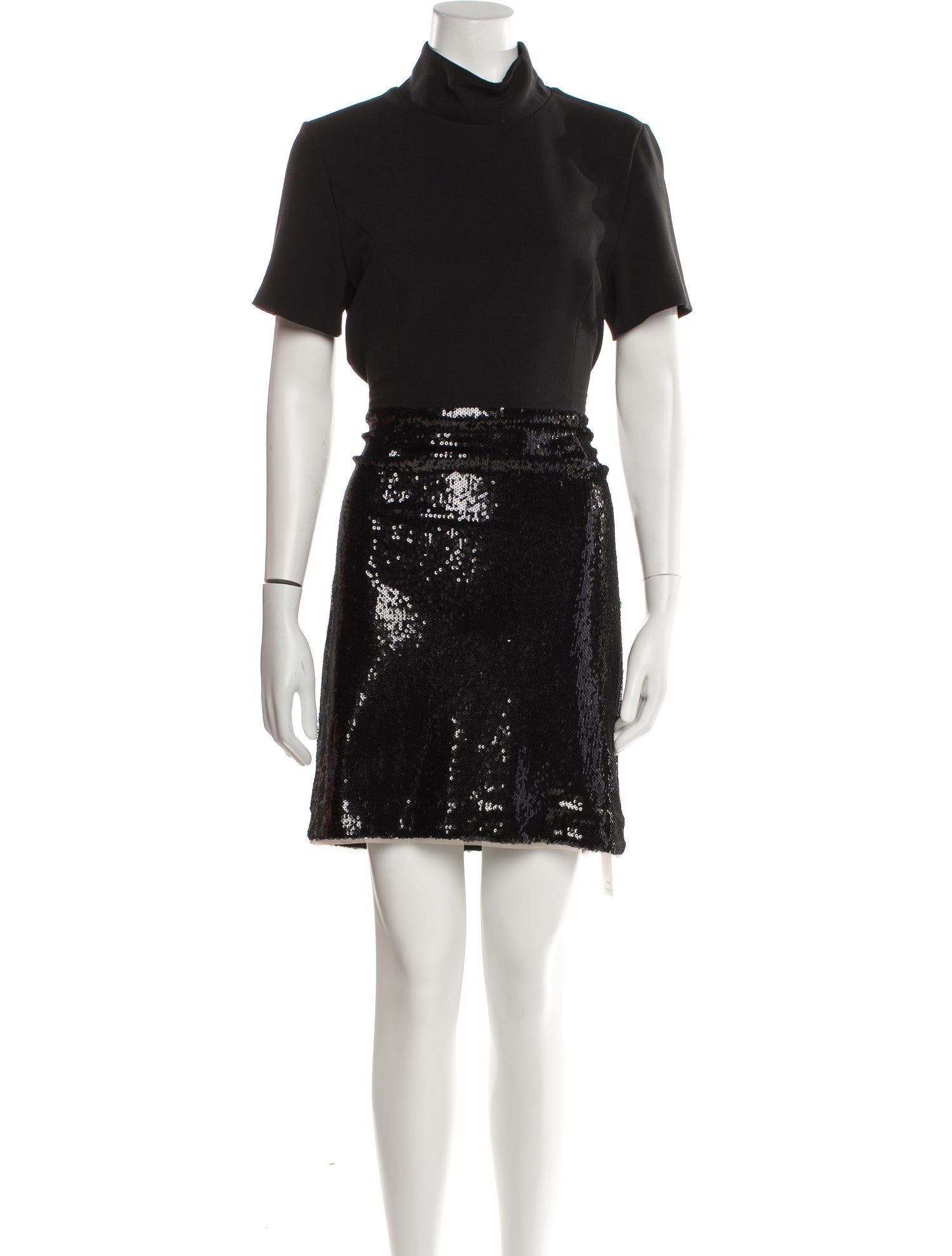 Toccin Mock Neck Mini Dress