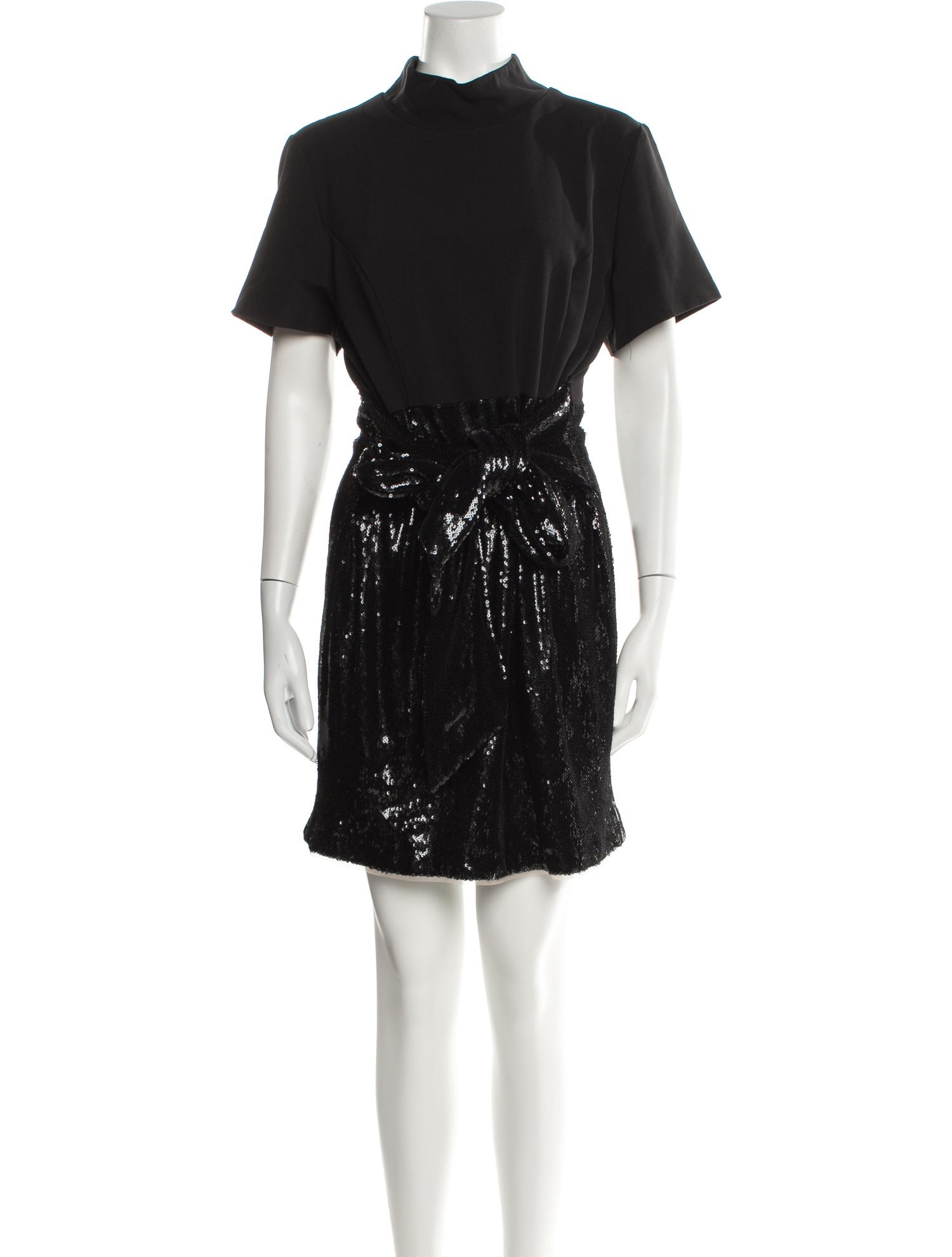 Toccin Mock Neck Mini Dress