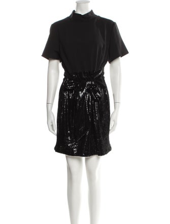 Toccin Mock Neck Mini Dress