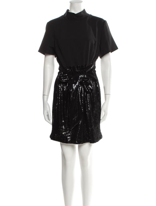 Toccin Mock Neck Mini Dress