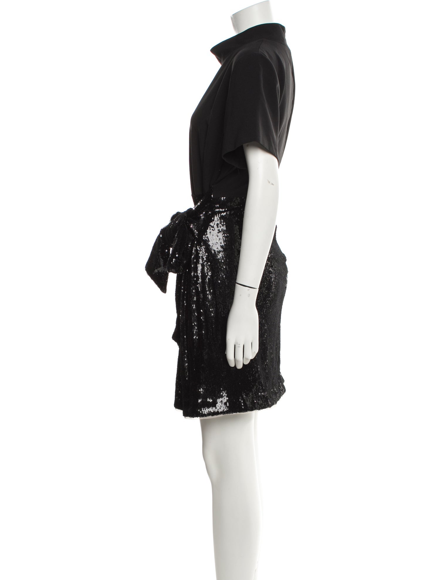 Toccin Mock Neck Mini Dress