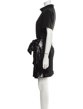 Toccin Mock Neck Mini Dress