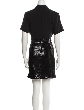 Toccin Mock Neck Mini Dress