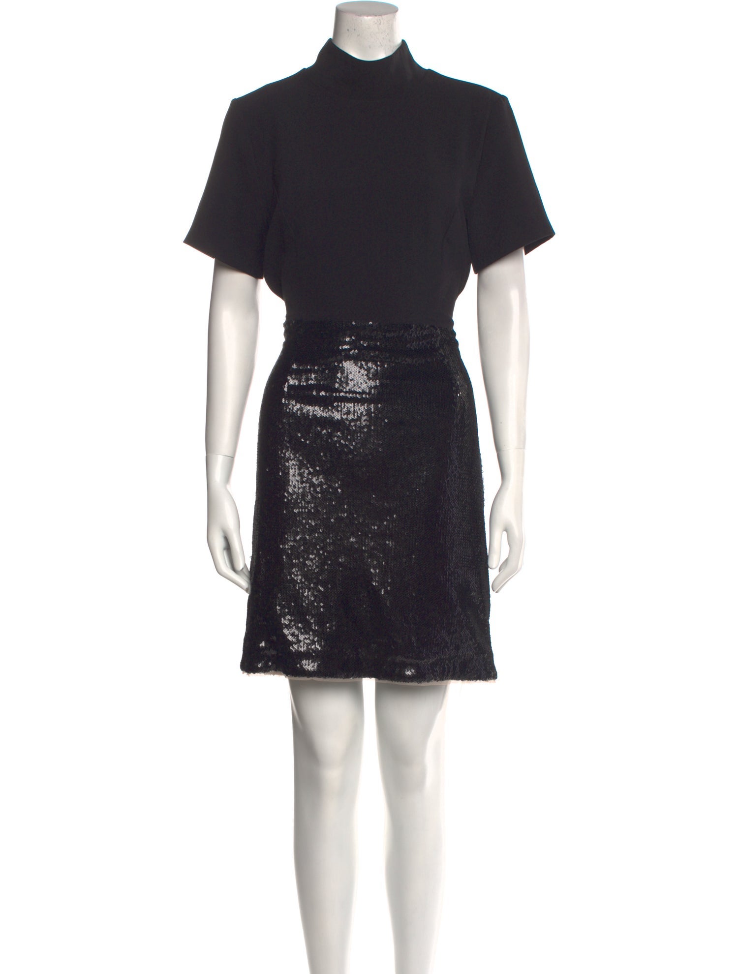 Toccin Mock Neck Mini Dress