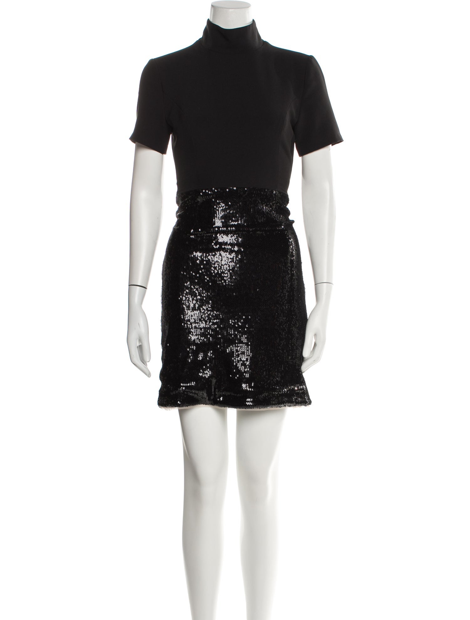 Toccin Mock Neck Mini Dress