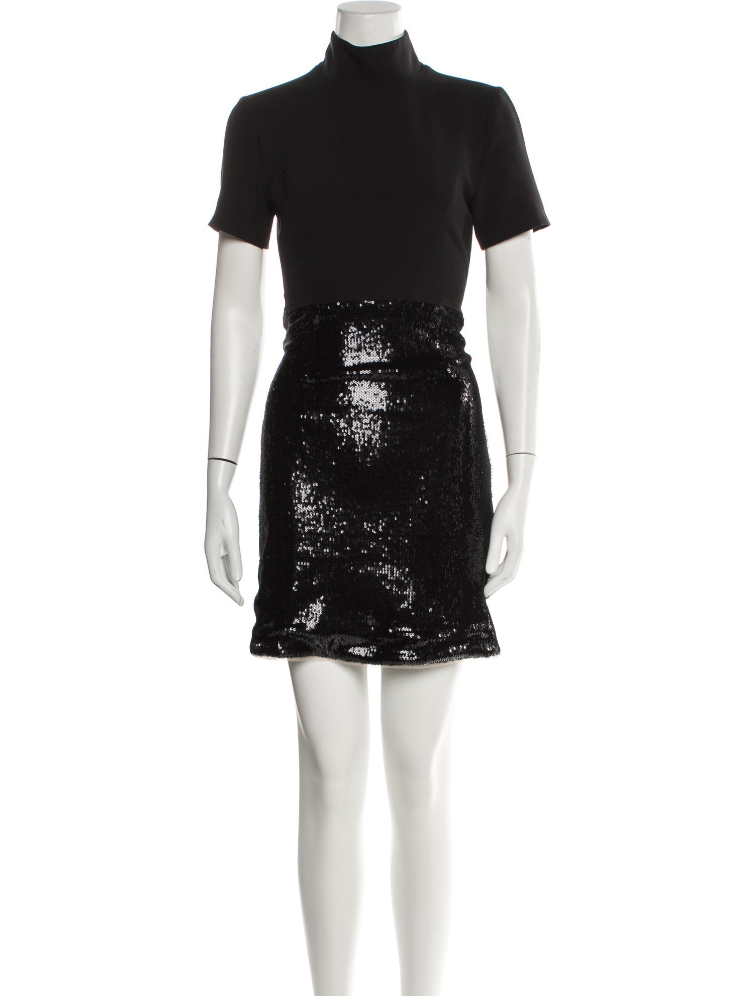 Toccin Mock Neck Mini Dress