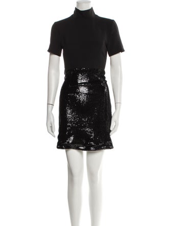 Toccin Mock Neck Mini Dress