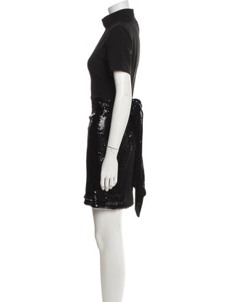 Toccin Mock Neck Mini Dress