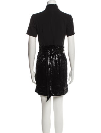 Toccin Mock Neck Mini Dress