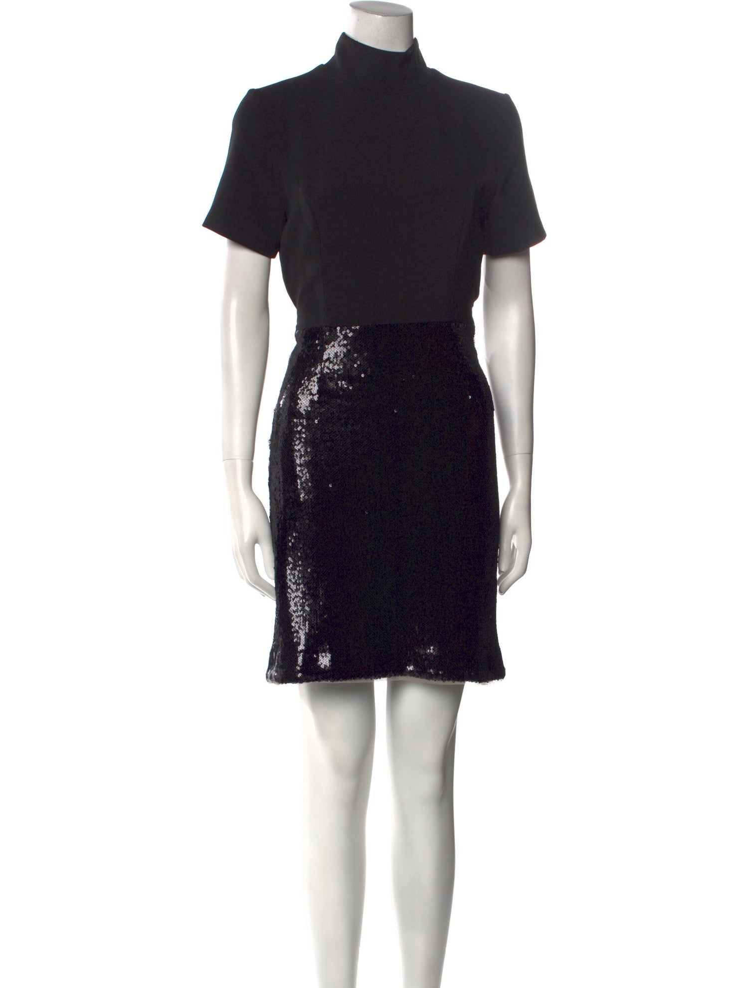 Toccin Mock Neck Mini Dress