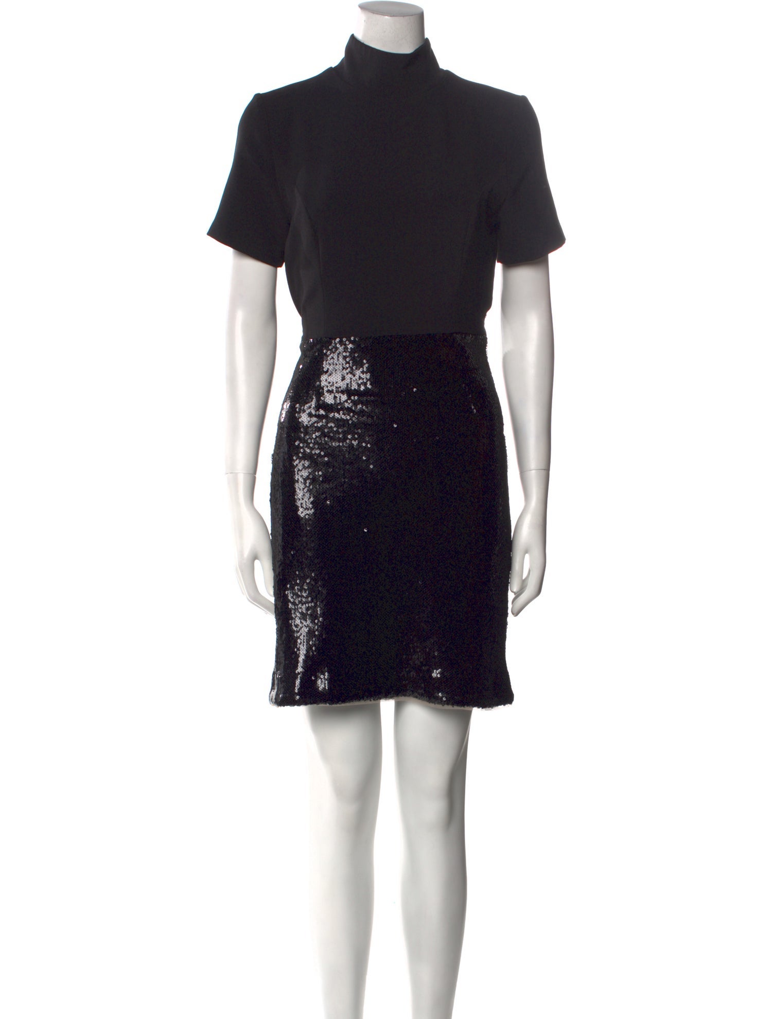 Toccin Mock Neck Mini Dress