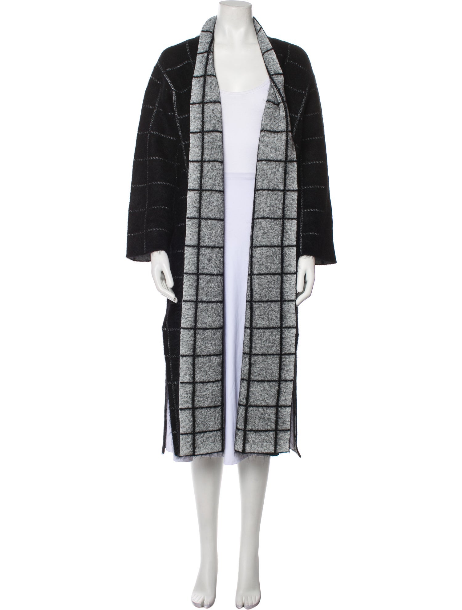 Toccin Plaid Print Coat