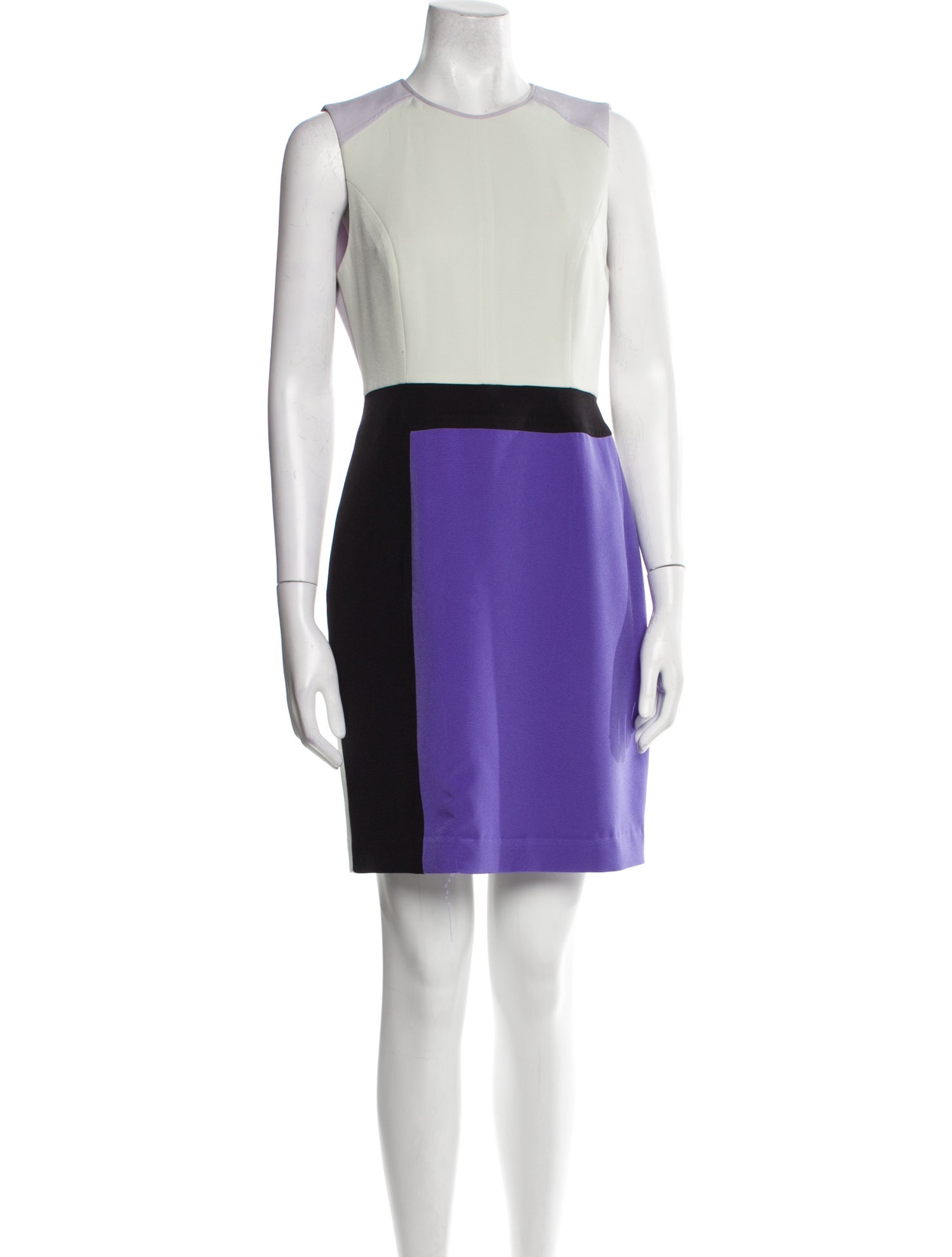 Toccin Colorblock Pattern Mini Dress