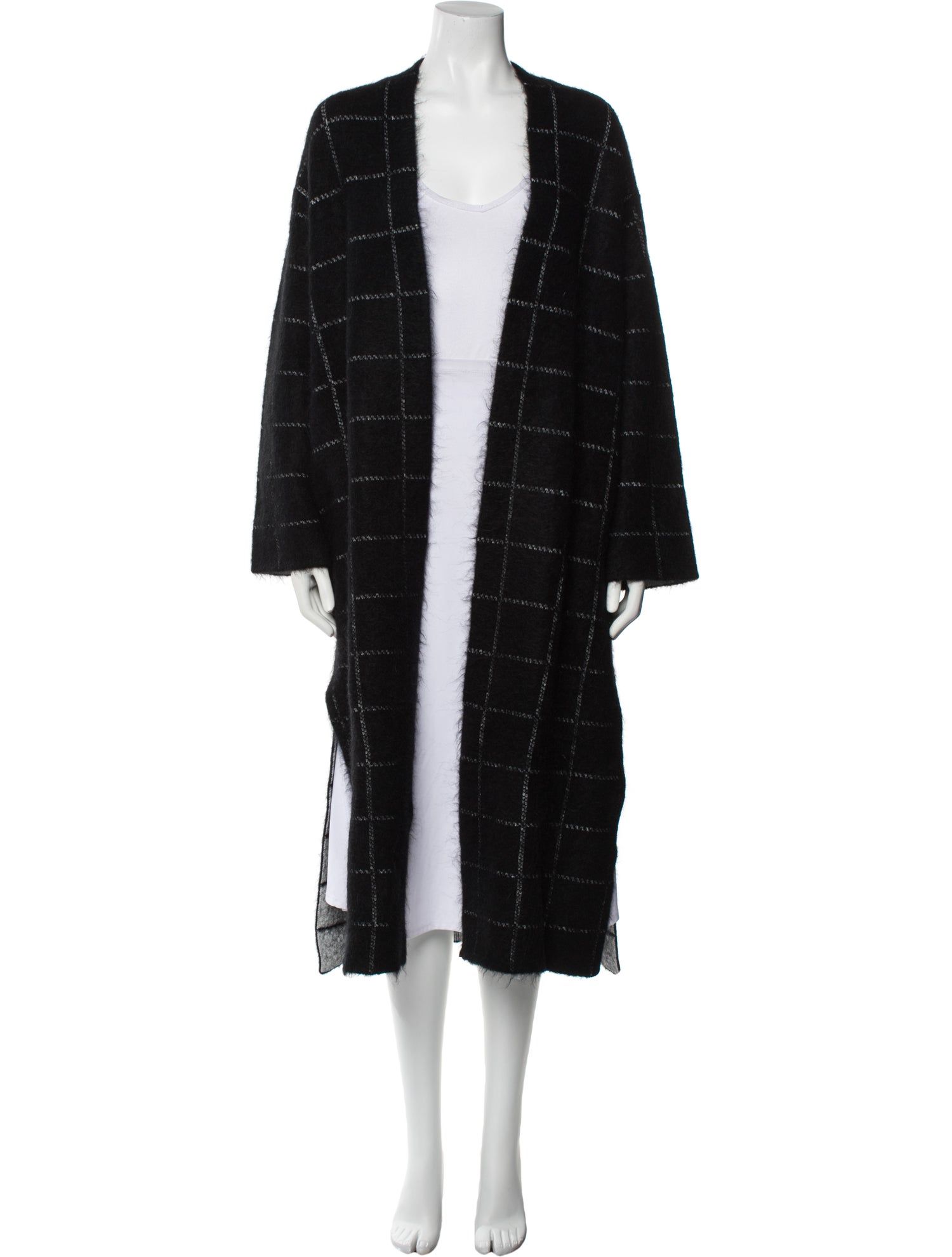 Toccin Alpaca Plaid Print Coat w/ Tags