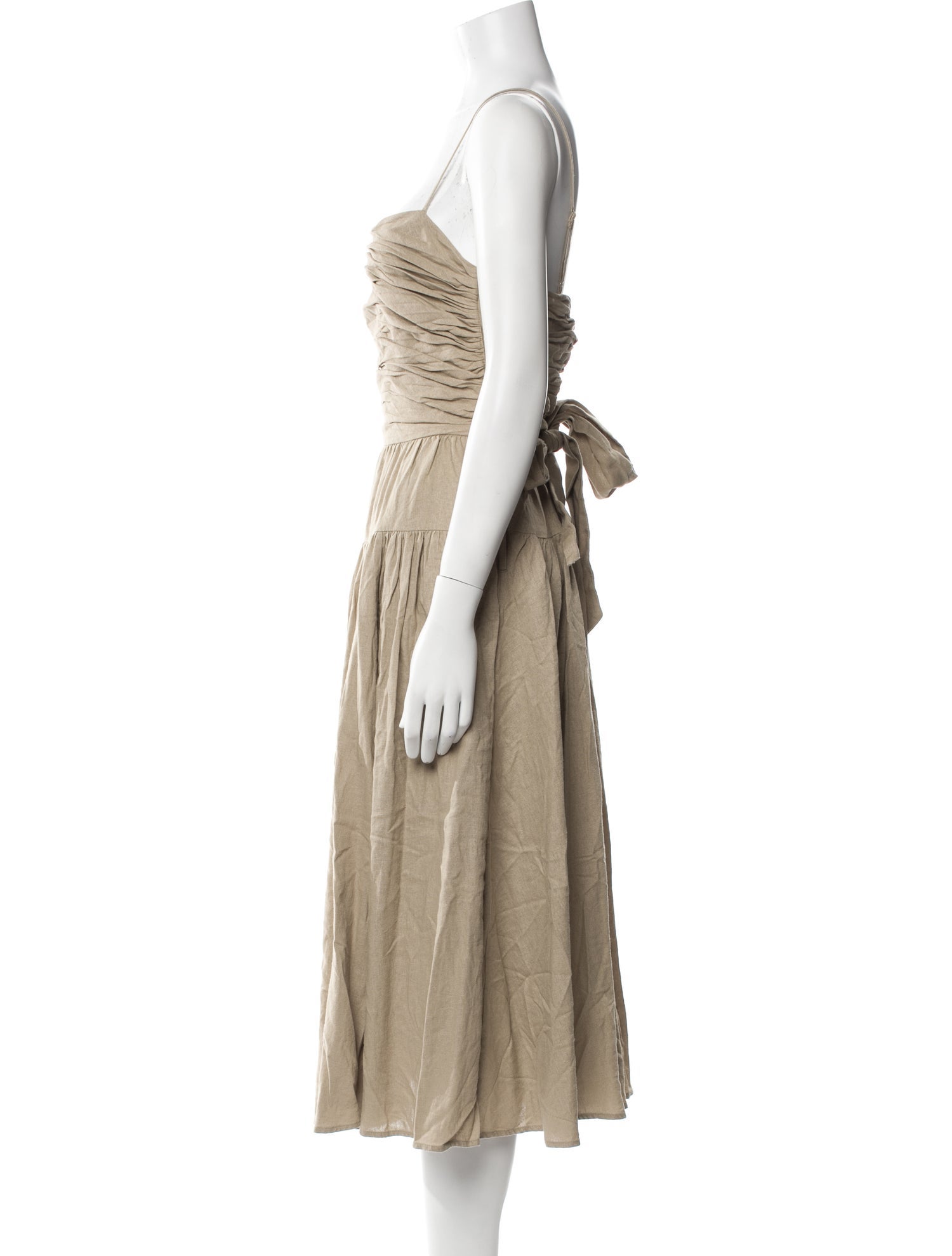 Toccin Square Neckline Midi Length Dress