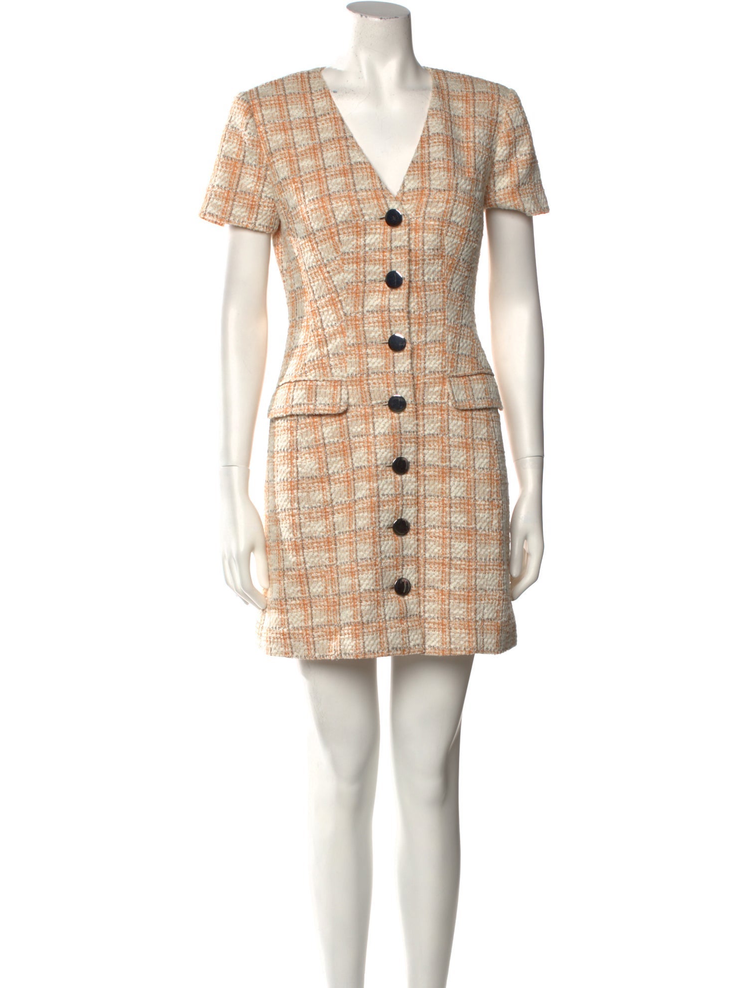 Toccin Plaid Print Mini Dress