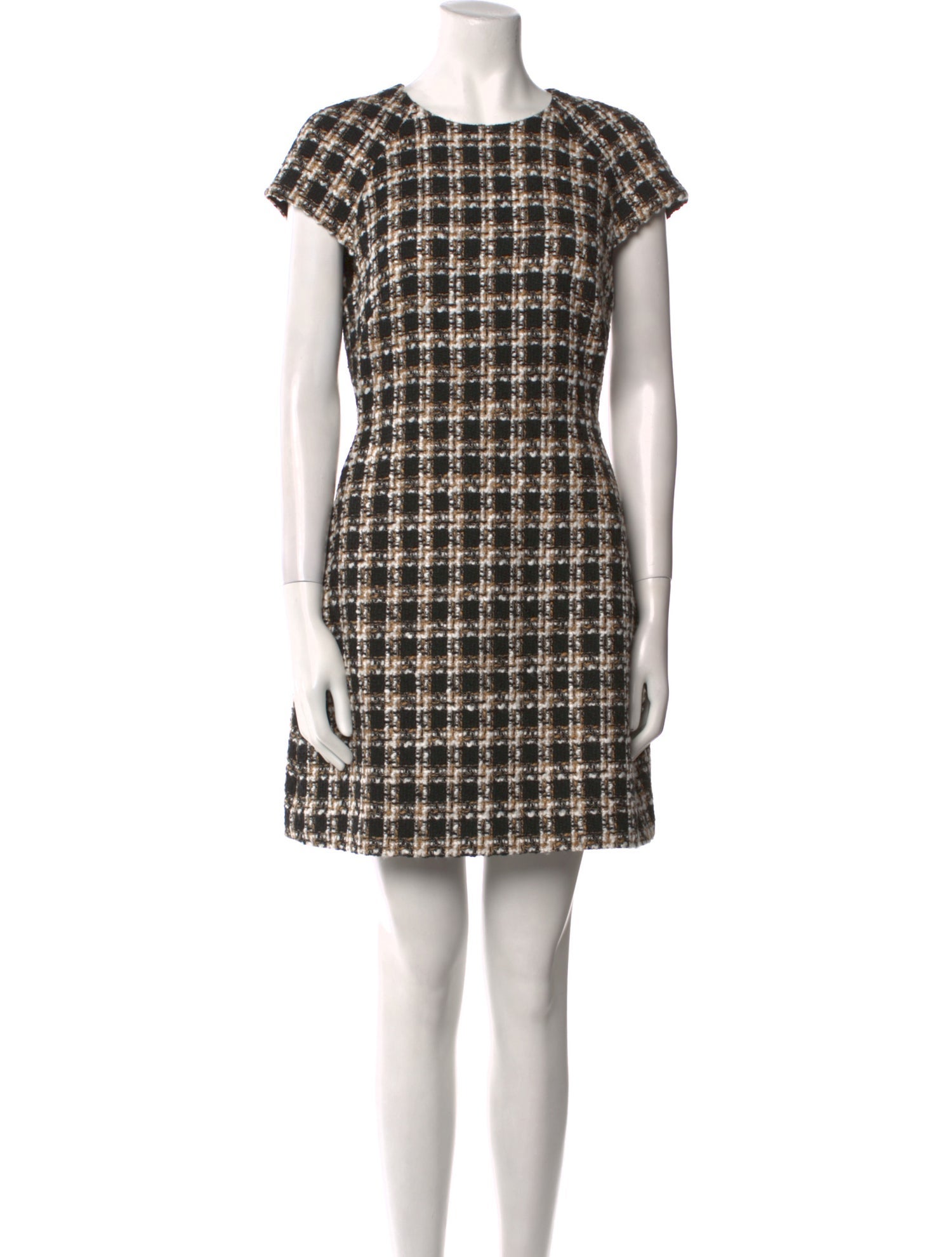 Toccin Plaid Print Mini Dress