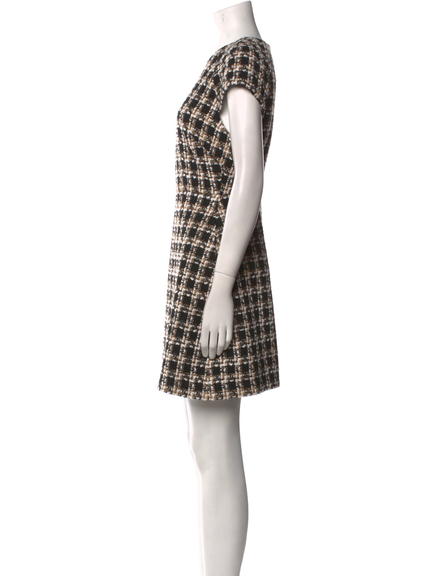 Toccin Plaid Print Mini Dress