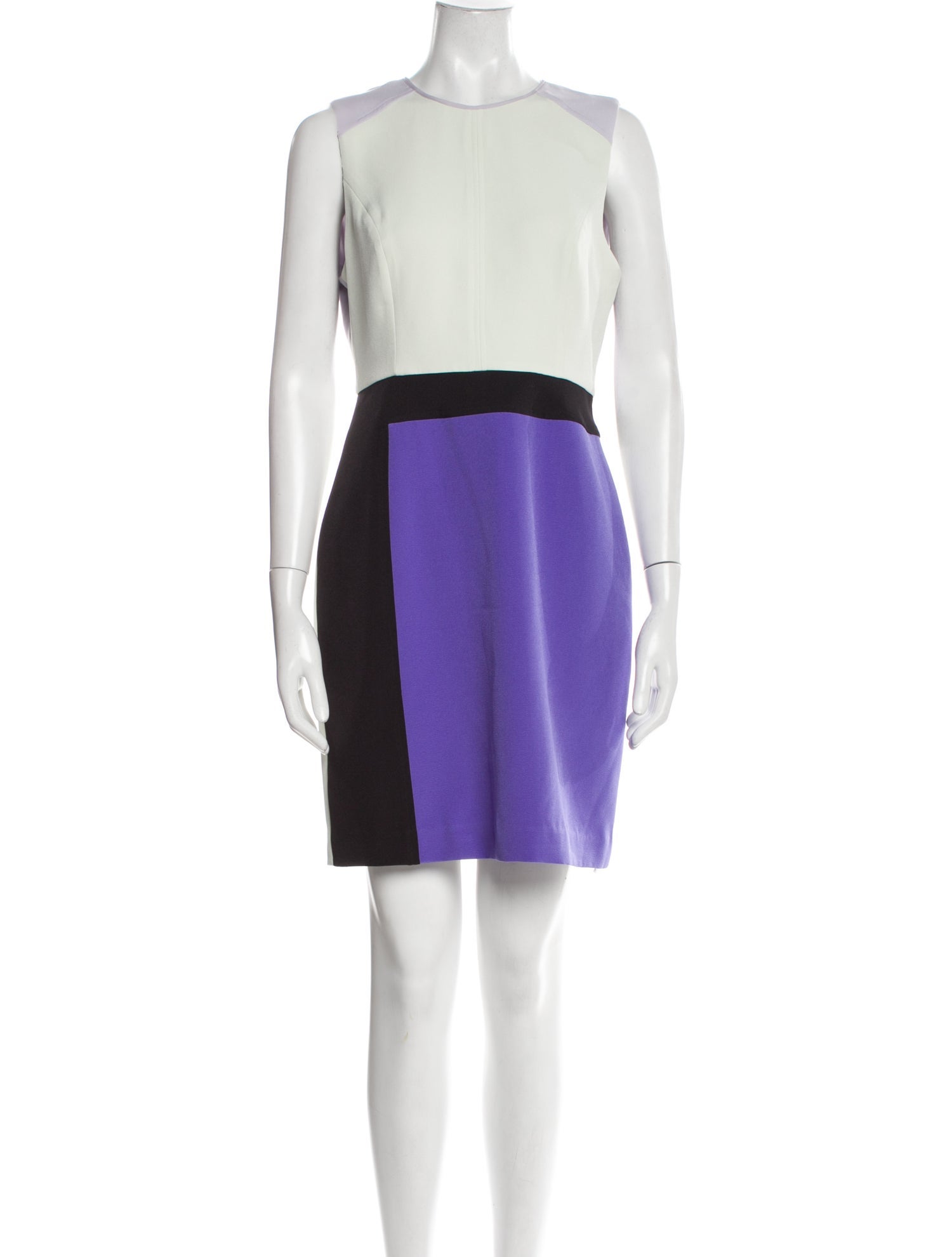 Toccin Colorblock Pattern Mini Dress