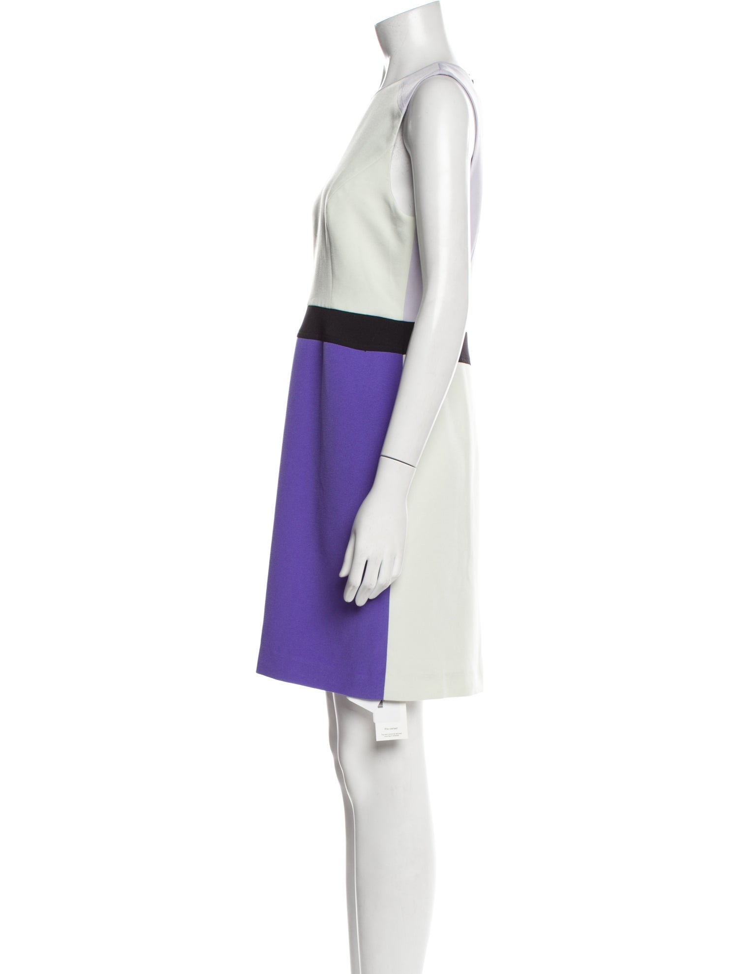 Toccin Colorblock Pattern Mini Dress