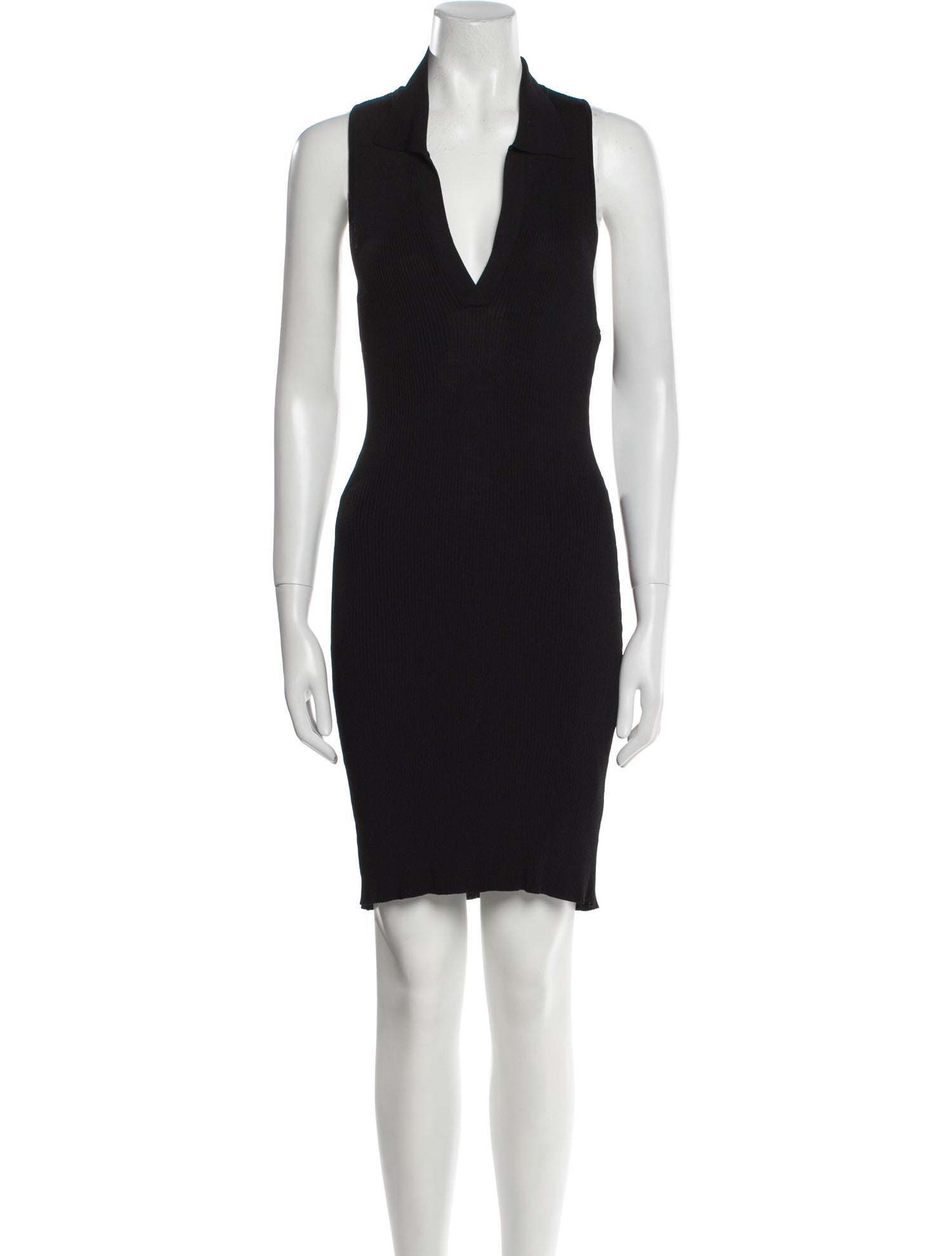 Toccin Plunge Neckline Knee-Length Dress
